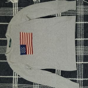 Ralph lauren american flag sweater